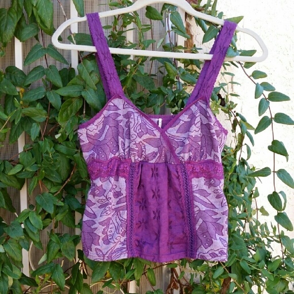 Free people cute lace ‎ top - Picture 1 of 2